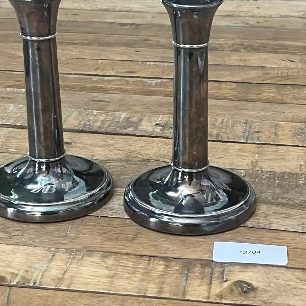 Gorham Manufactured Co Electroplated Silver Candlestick Holders EP 0241 6.75